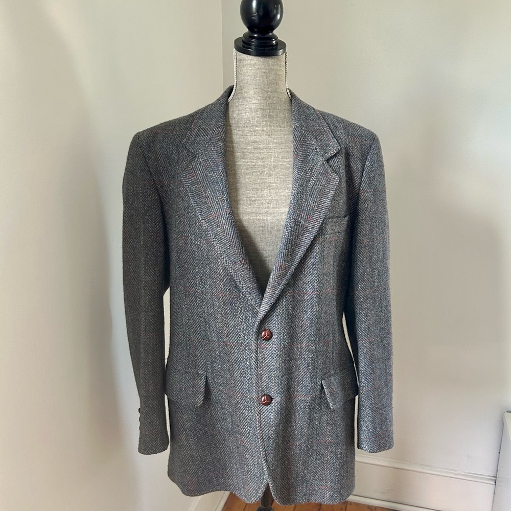Vintage Pendleton Wool Herringbone Sport Coat 42R